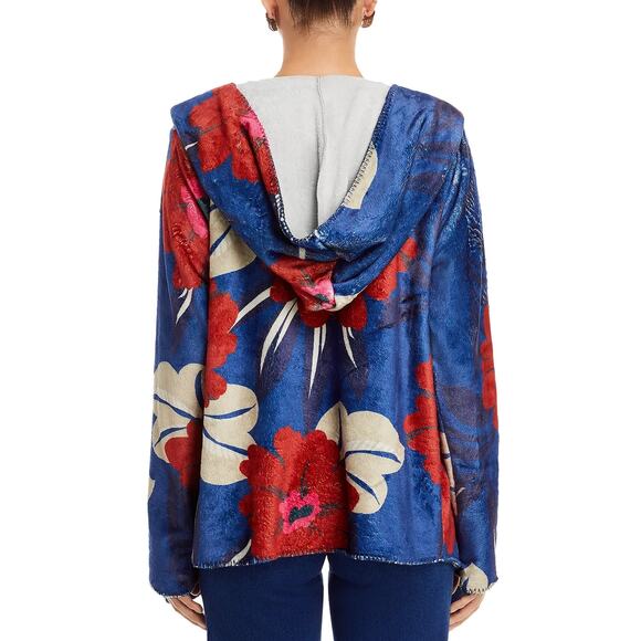 NEW Johnny Was Hooded Floral Sherpa Jacket, Size 2X - Picture 10 of 11